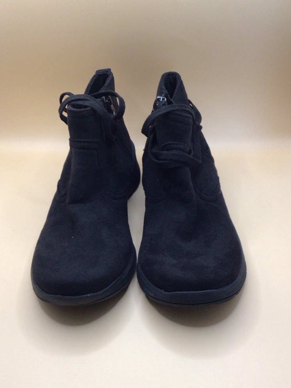 Women's Black Suede Ankle Boots